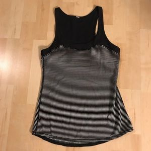 Lululemon Racerback Striped Tank small 6?